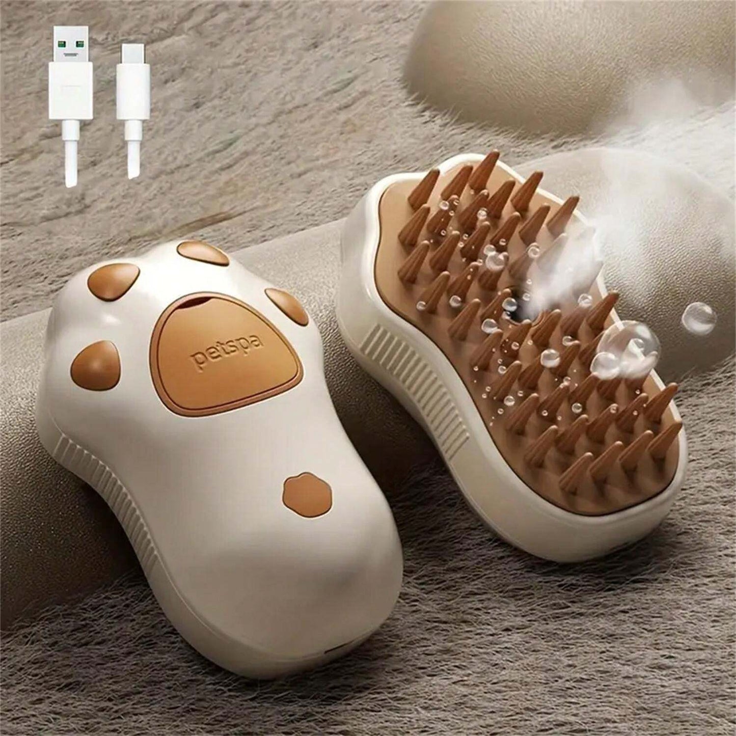Cepillo Humidificador Mascotas® (Cuidado y Comodidad en 3 en 1)